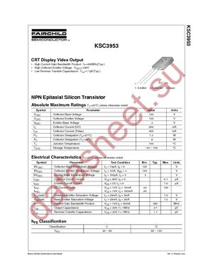 KSC3953CSTU datasheet  